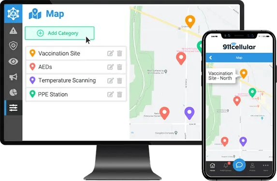 mobile safety app emergency security 911cellular maps