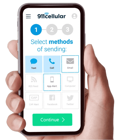 Mobile app designed to send mass notifications