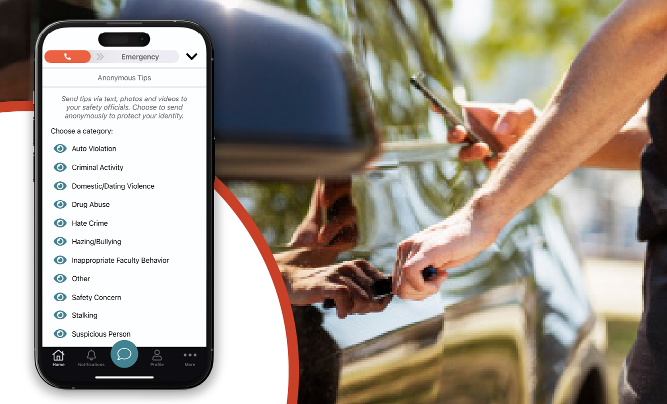 See Something, Say Something Anonymous Tips App Feature