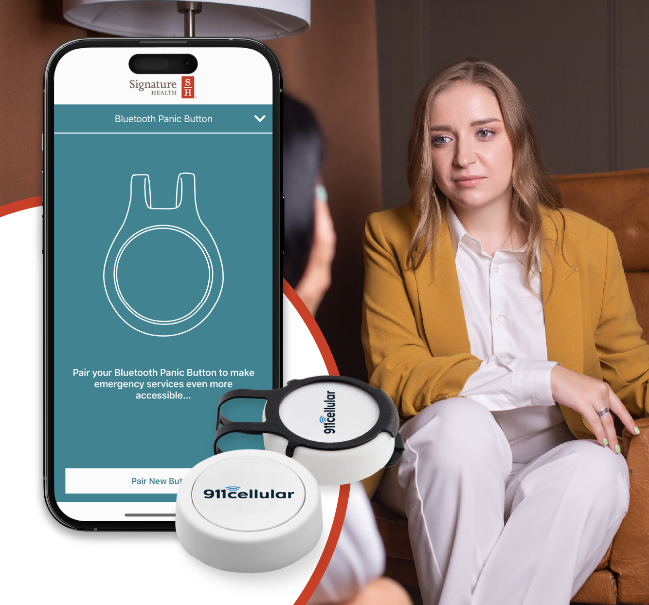 Bluetooth Panic Button Mobile App Feature