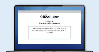 Emergency Notification System Screen Takeover Alert Feature