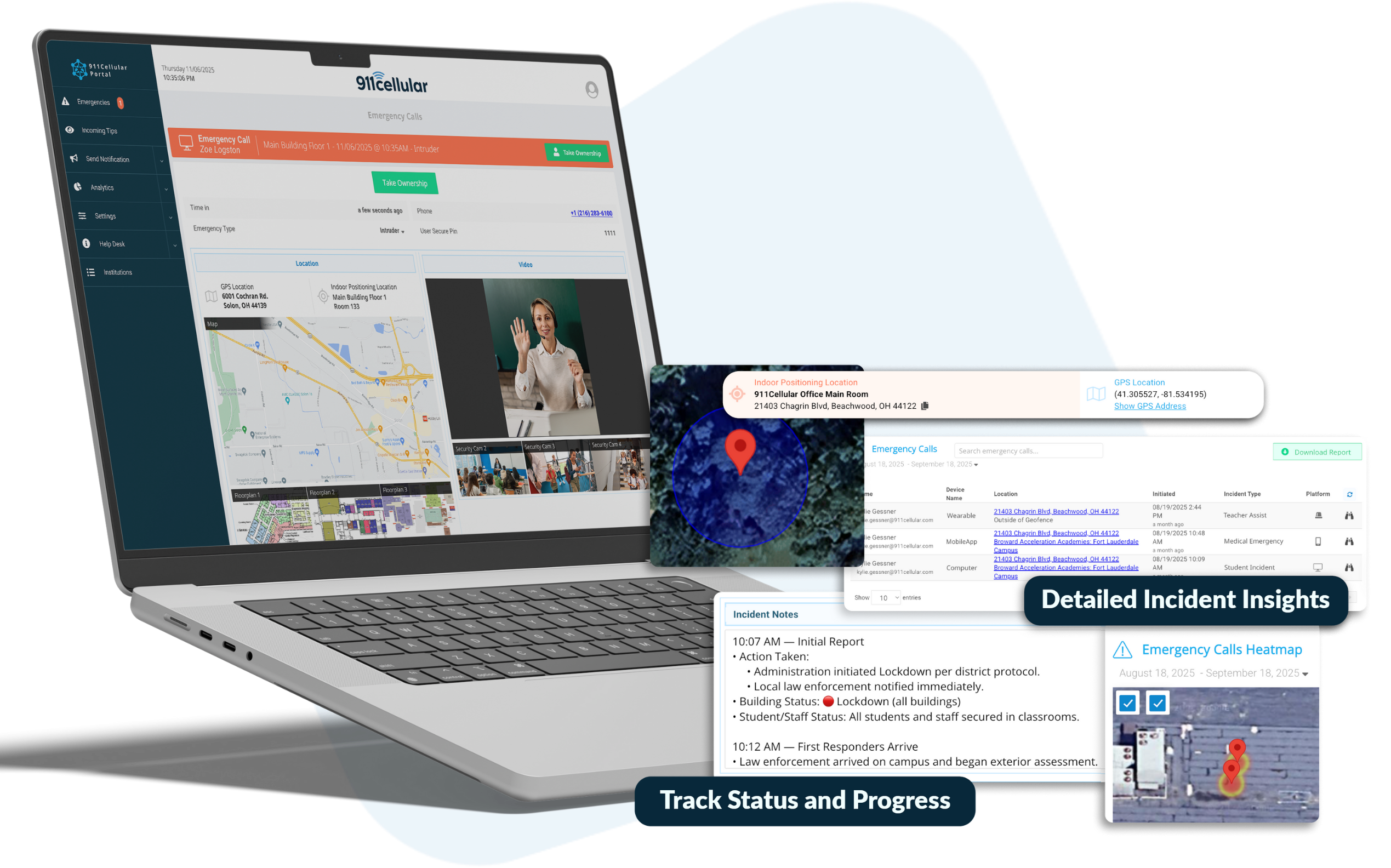 911Cellular Hub for Provide Incident Management for K12 Schools