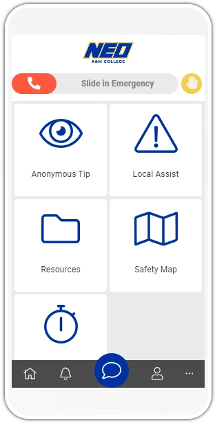 CampusShield home screen