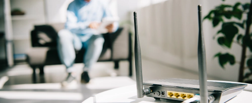 wifi router with NIST tester behind