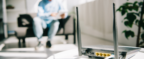 wifi router with NIST tester behind