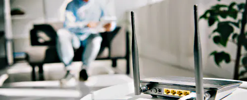 wifi router with NIST tester behind