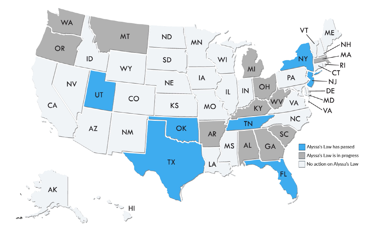 alyssas law map