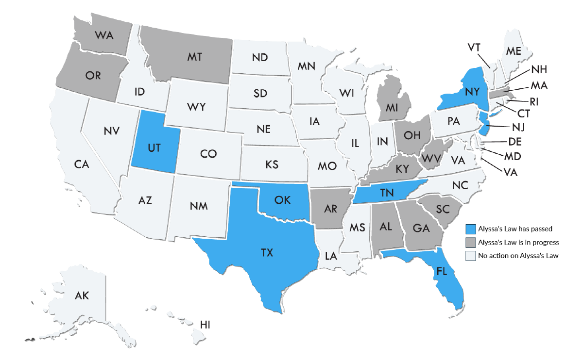 alyssas law map